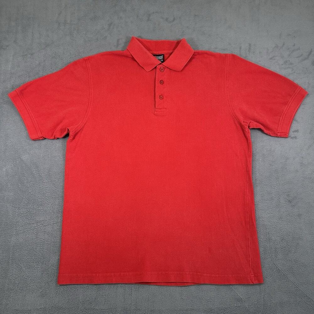 Y2K Southpole Polo Shirt Red Men’s Large Cotton Short Sleeve Casual Collared
